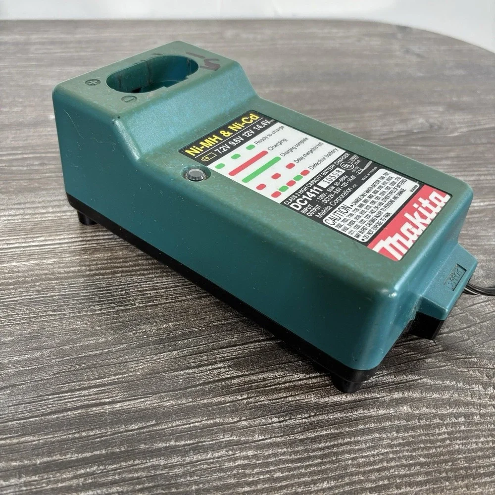 Makita DC1411 Genuine Ni-MH‎ Ni-Cd Class 2 Battery Charger 7.2V 9.6V 12V 14.4V